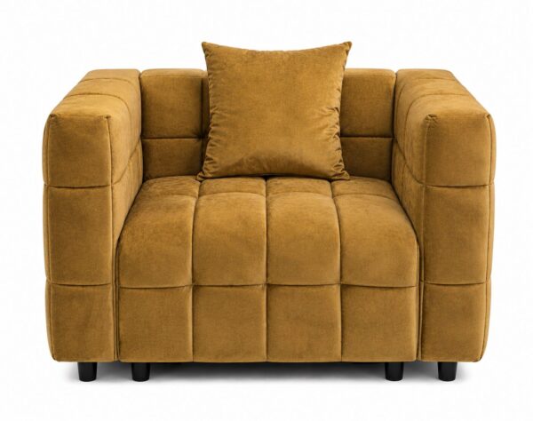 Sillón LORING, tejido velvet camel 34