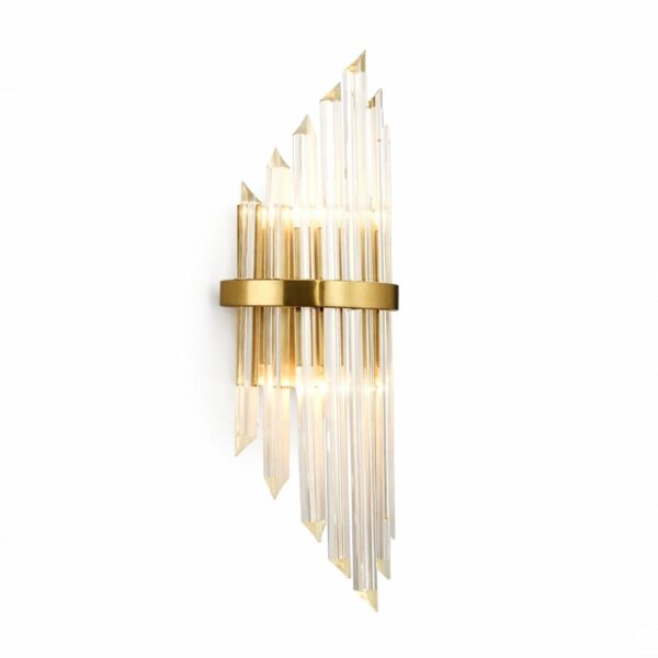 Aplique PALACE, metal dorado, cristal