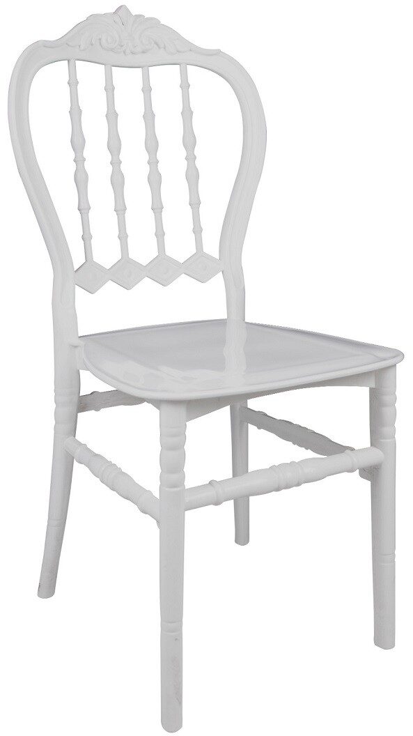 Silla LIRA, apilable, polipropileno blanco