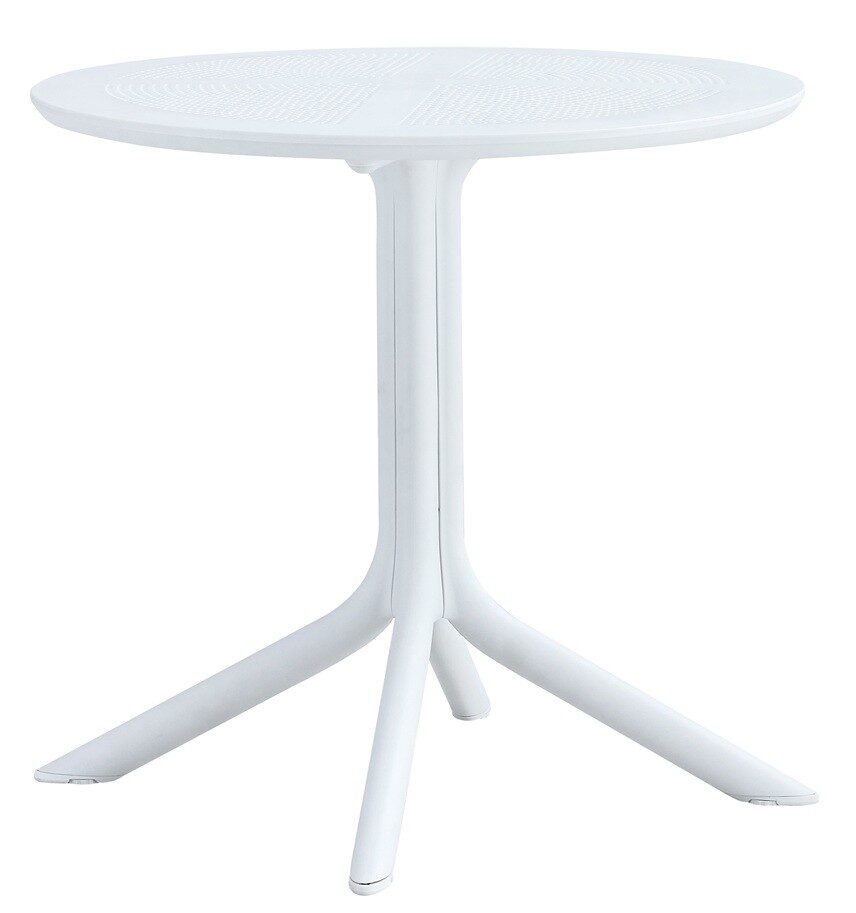 Mesa JÁVEA 97, polipropileno blanco, 80 cms de diámetro