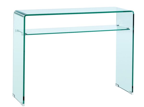 Consola CANADA (SU), cristal curvado, 100 x 33 cms