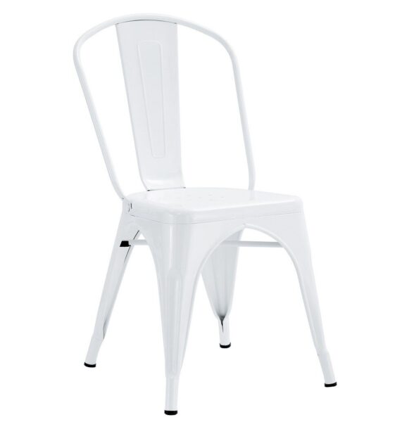 Silla TOL EK LIMITED, acero, blanca