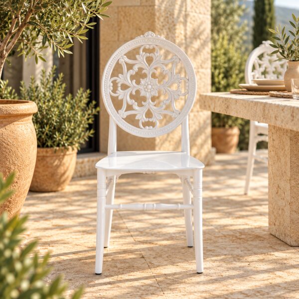 Silla JOSEFINA, apilable, polipropileno blanco