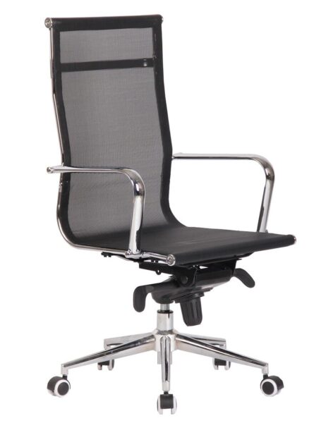 Sillón de oficina ZURICH, alto, malla negra