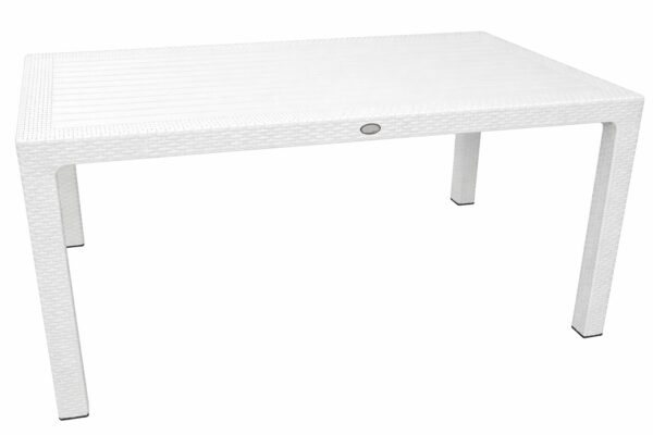 Mesa MIJAS, polipropileno blanco, 150 x 90 cms