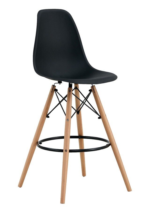 Taburete STAR (SU), madera, carcasa negra
