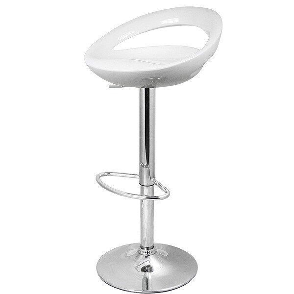Taburete FLIT ( M ), cromado, abs blanco