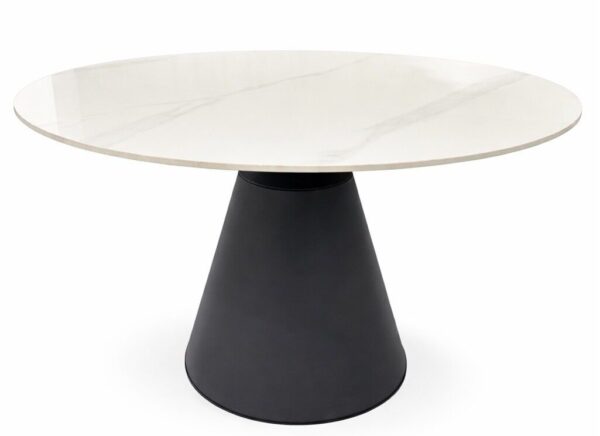 Mesa NAIDA, metal, tapa de cerámica, 120 cms de diámetro