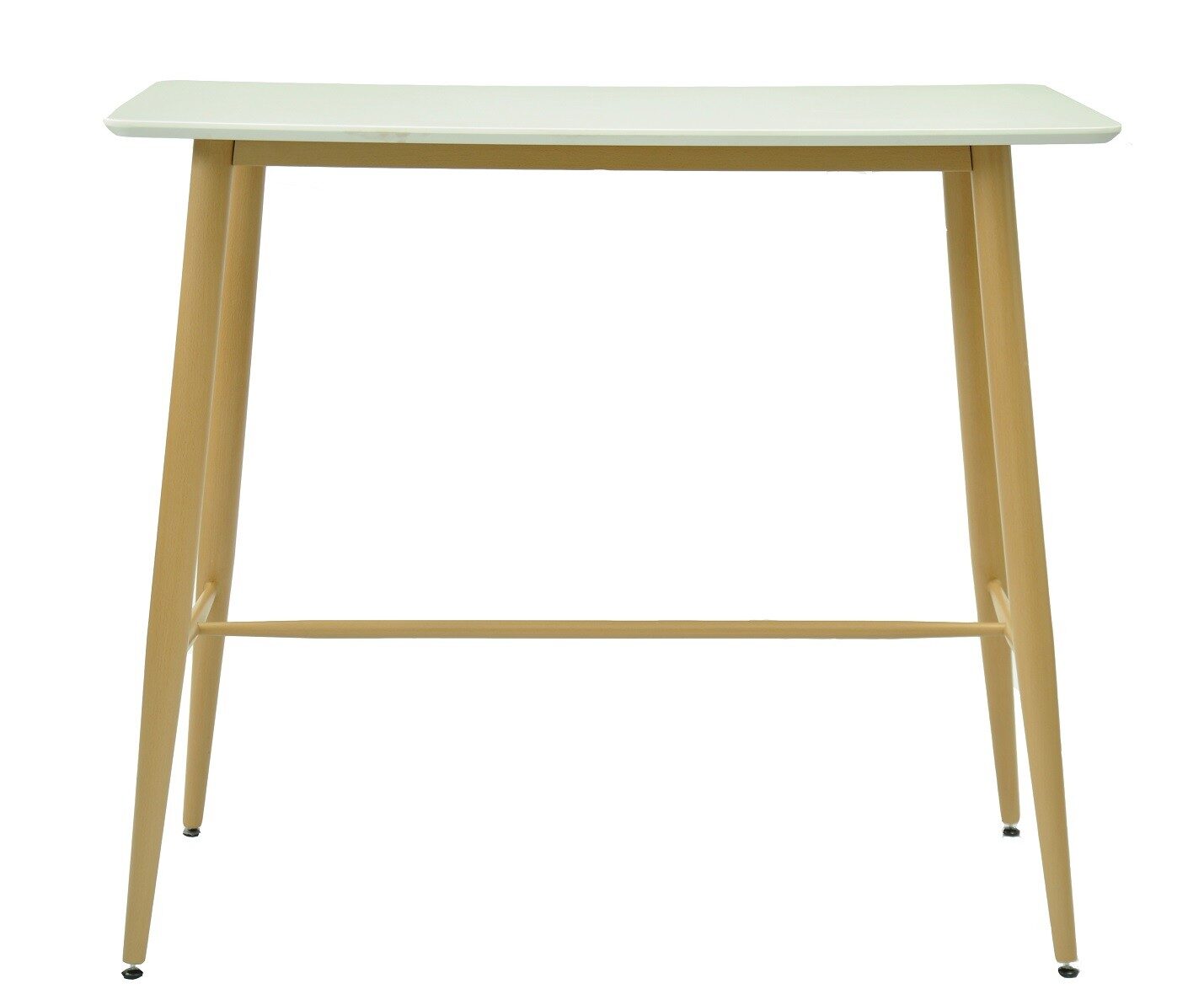 Mesa alta GOBBI, metal, blanca, 120 x 60 cms