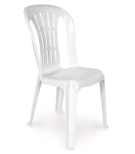 Silla CANARIAS, monoblock, apilable, blanco