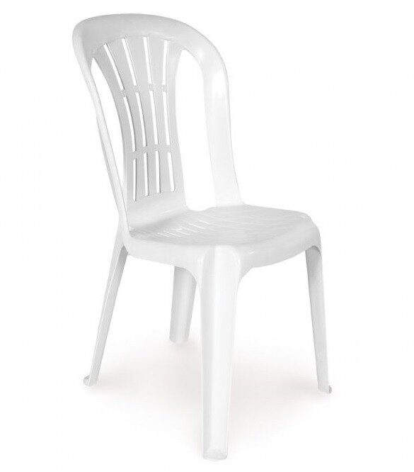 Silla CANARIAS, monoblock, apilable, blanco