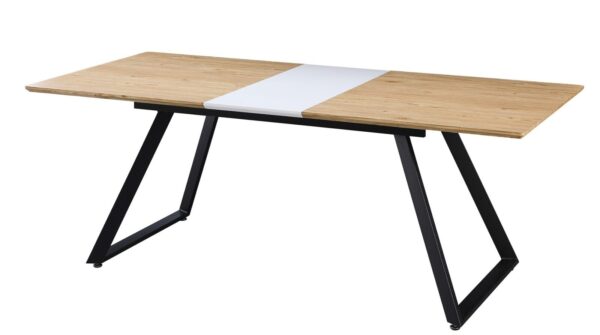 Mesa BÉRGAMO, extensible, metal, DM bilaminado,160 ~ 200×90 cms