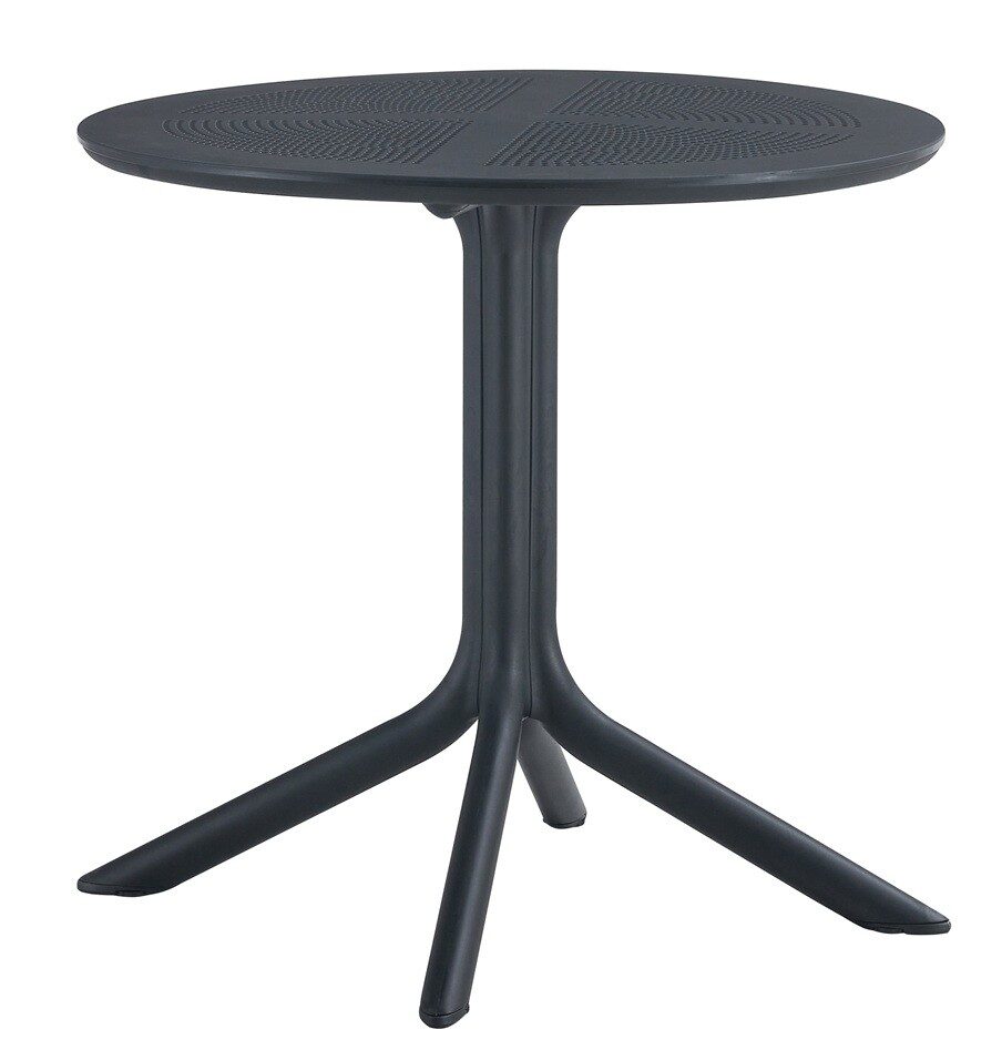 Mesa JÁVEA 97, polipropileno negro, 80 cms de diámetro