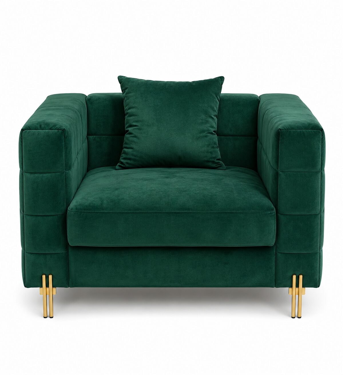 Sillón LARIOS, tejido velvet verde oscuro 42