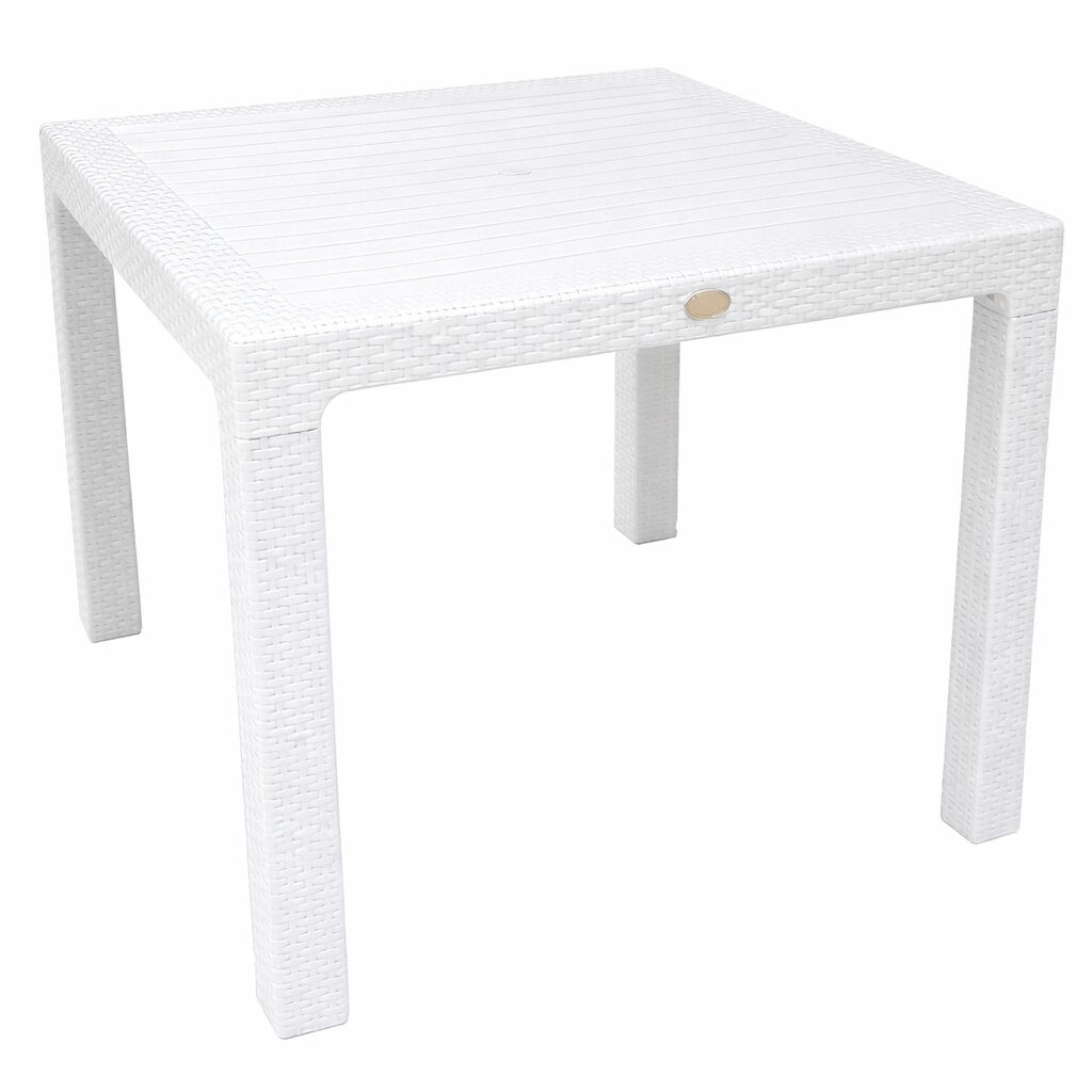 Mesa MIJAS, polipropileno blanco, 90 x 90 cms