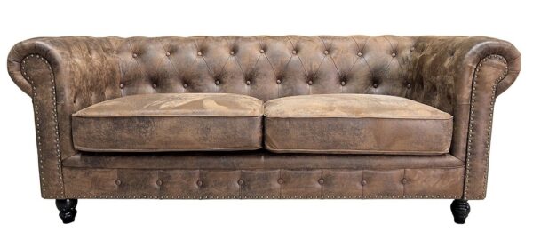 Sofá CHESTER PREMIUM, 3 plazas, similpiel vintage