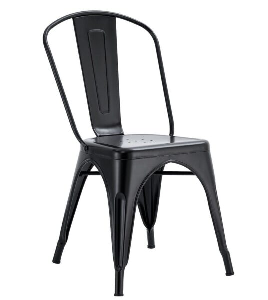 Silla TOL EK LIMITED, acero, negra
