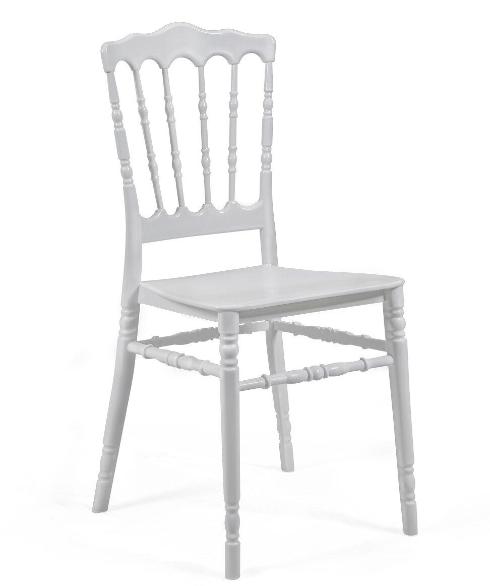 Silla WEDDING, apilable, polipropileno blanco