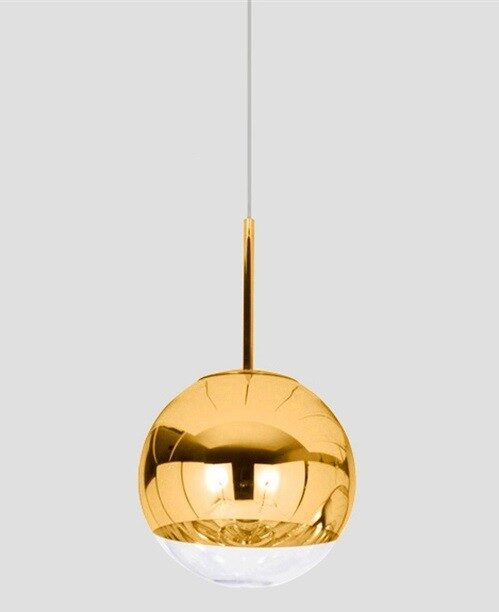 Lámpara KARIM, colgante, cristal, dorado – transparente, 25 cms de diámetro