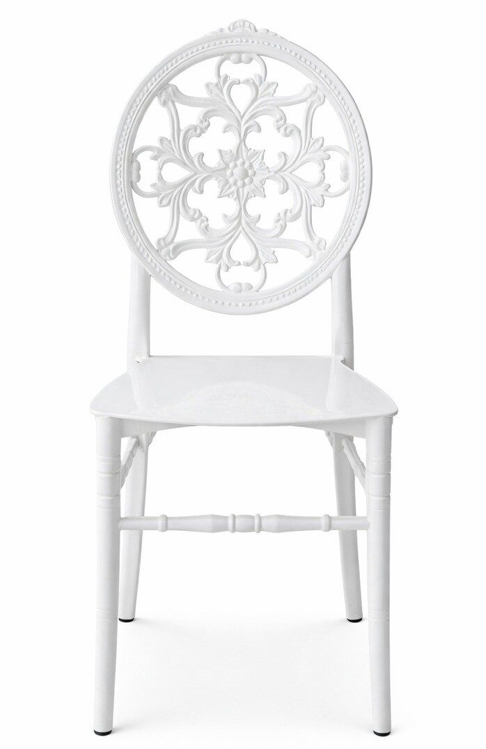 Silla JOSEFINA, apilable, polipropileno blanco
