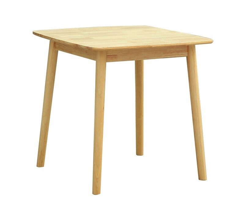 Mesa TRANSILVANIA, madera natural, 75 x 75 cms